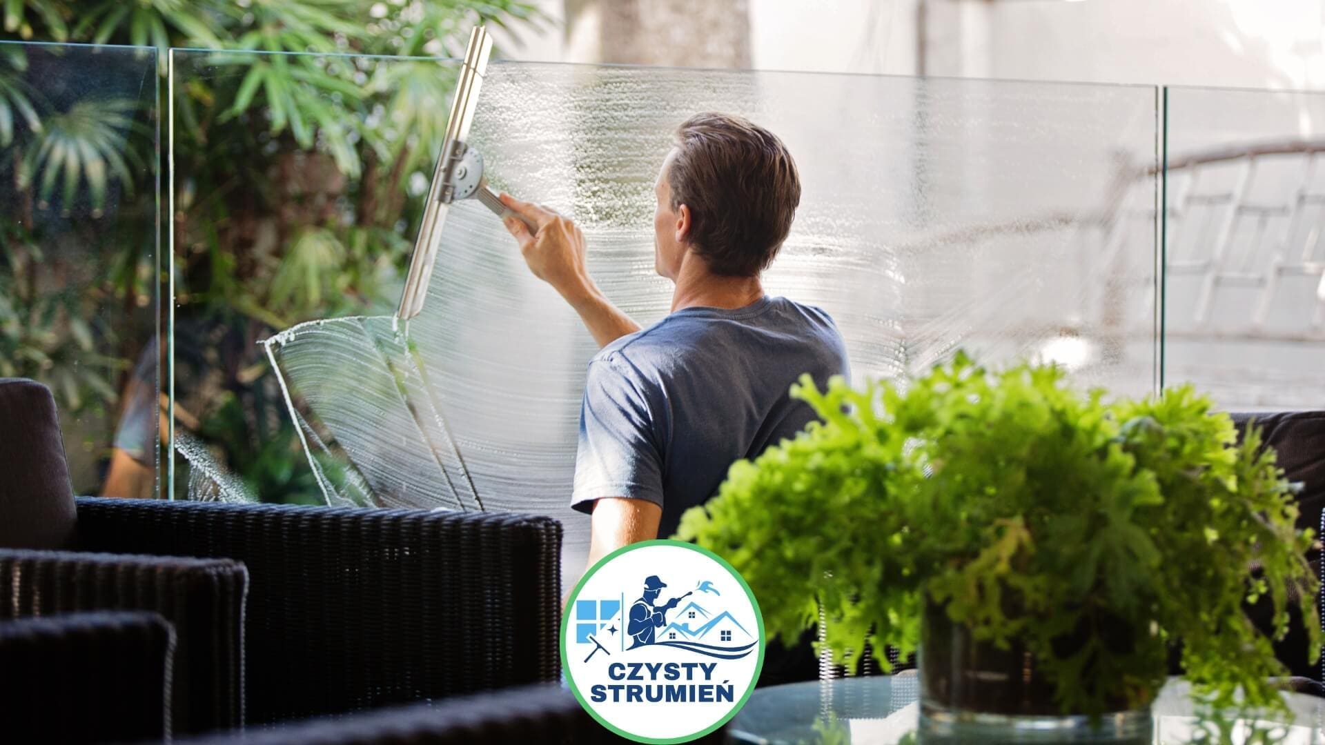 Jak myć witryny wodą demineralizowaną z płynem do naczyń?